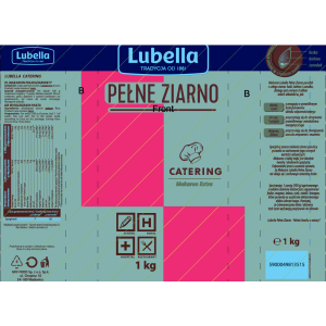 Lubella Catering Pełne Ziarno Makaron spaghetti 1 kg